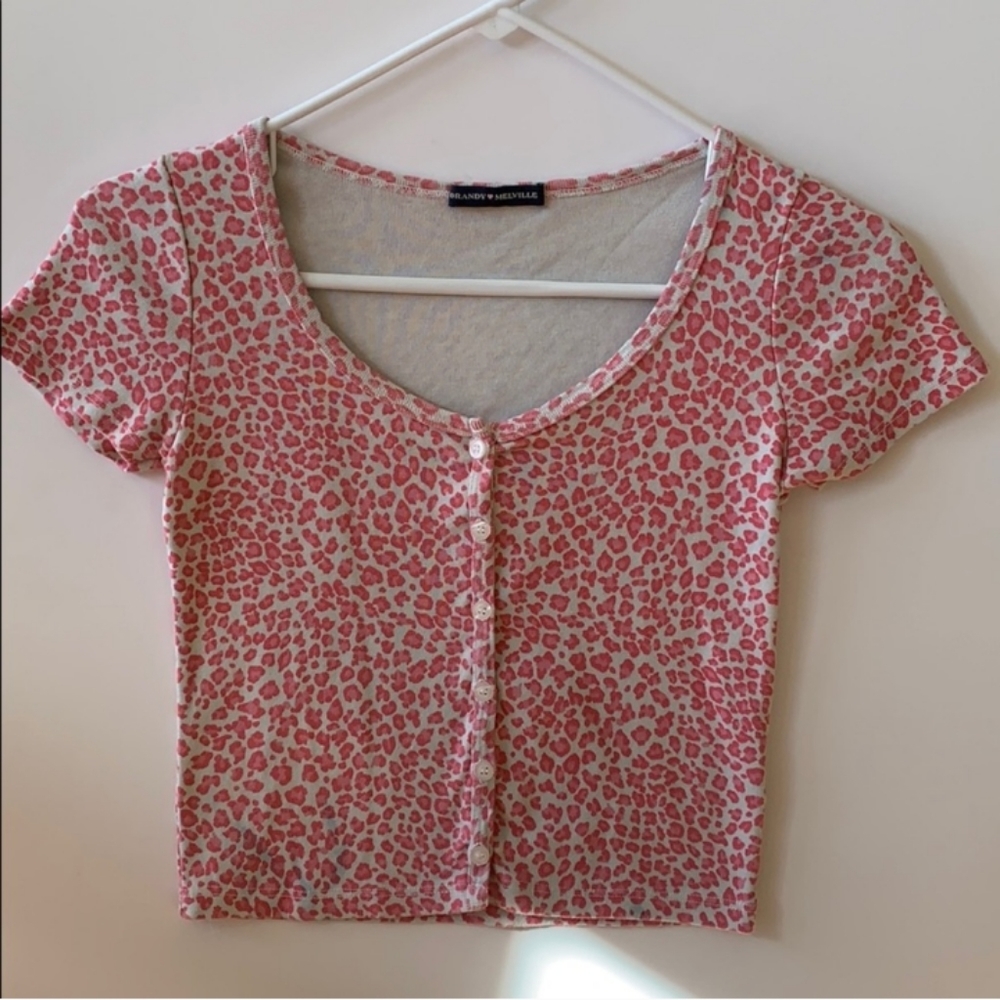 Brandy Melville Cute Pink Zelly Top